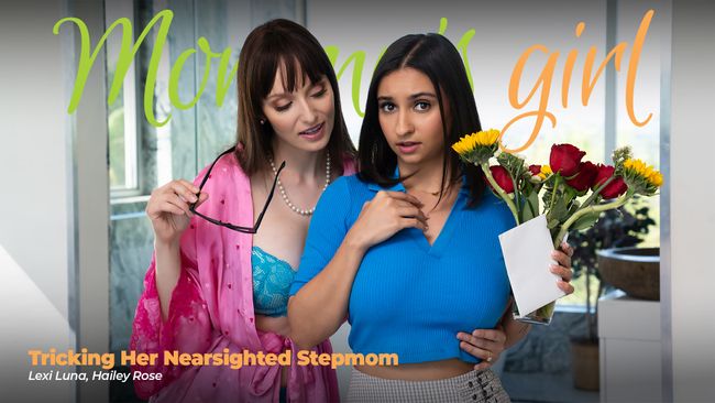 Lexi Luna Hailey Rose-Tricking Her Nearsighted Stepmom